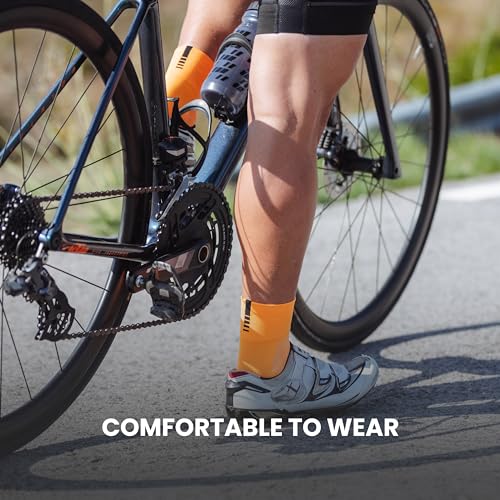 Image of GripGrab Lightweight SL Summer Cycling Socks - 2 Lengths, Road & Gravel | Breathable Coolmax mesh, stretch arch support, short ~3.5 in or tall ~6 in cuff - road, MTB, gravel & indoor biking