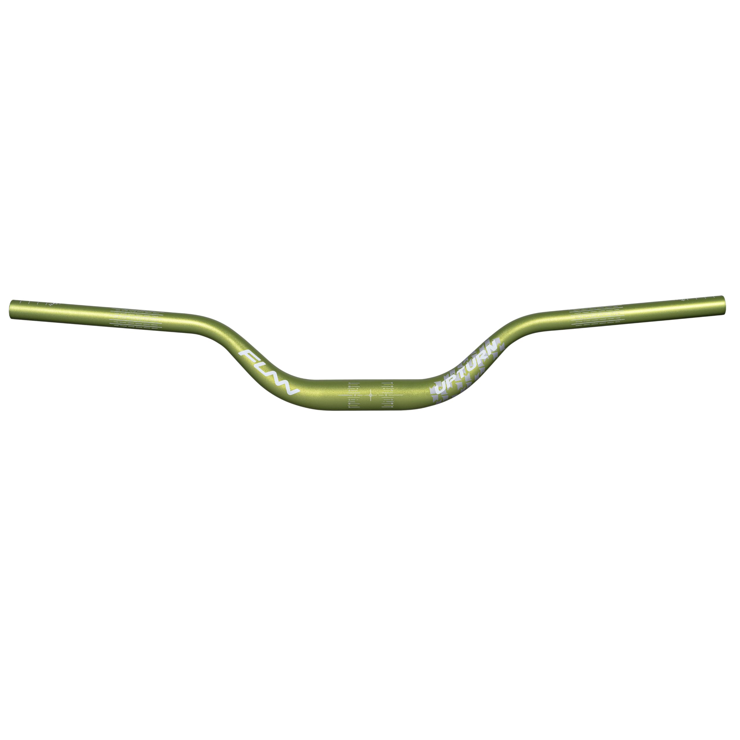 Funn Upturn High-Rise Mountain Bike Handlebar with Bar Clamp 35mm and Width 800mm, Durable and Lightweight Alloy Riser Handlebar for MTB and BMX Bike, Rise 75mm MTB Handlebar (Green)