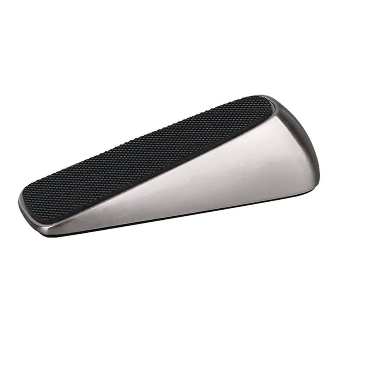 Home Heavy Duty Zinc Alloy Wedge Finger Guard Door Stop Protector Door Stopper(Stainless Steel)