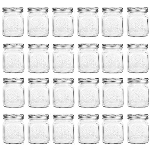 PREMIUM VIALS CREATIVE PACKAGING SOLUTIONS 24 Pack, los tarros de albañil, 4...