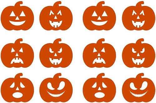 Miniatura 1 de Adhesivo de pared de Halloween para ventana, calcomanía de calabaza de Halloween para ventana, decoración de cristal para dormitorio, decoración de