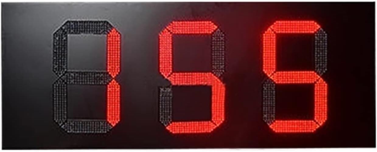 Tablice wyników Zewnętrzna wodoodporna skrzynka żelazna PCB cena oleju płyta 8.888 format cyfrowe logo stacji benzynowej dla wydarzeń biegowych maraton wspinaczka