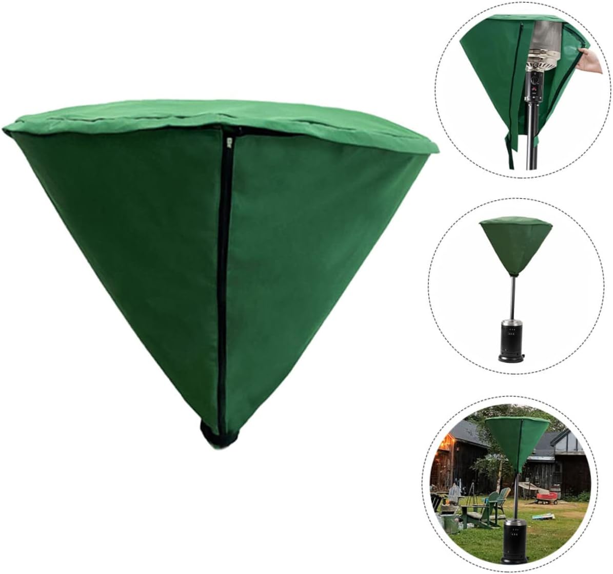Generic Patio Heater Cover and Weatherproof Protection for Outdoor Garden Heaters Shield against Sun Rain and for Easy Storage Suitable for Year Use