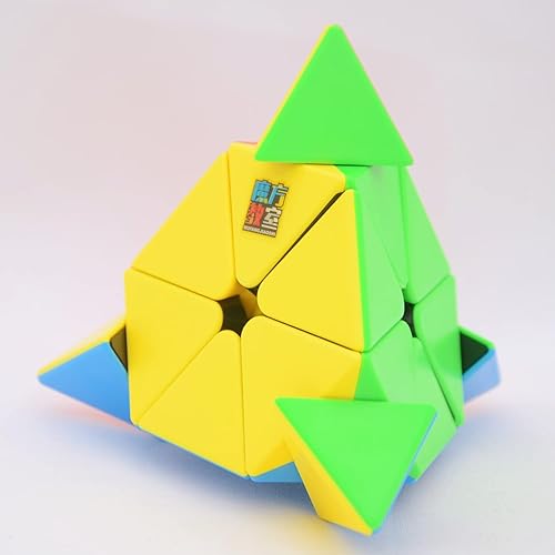 Miniatura 5 de Bukefuno Moyu MoFang JiaoShi Meilong Pirámide Cubo sin pegatinas Magic Cubing Pyraminx Meilong 3x3 Speed Cube Moyu Pirámide Puzzle Educativo