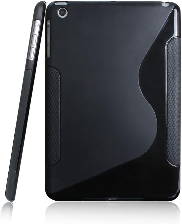 TPU Rubber Case Compatible with Apple iPad iPad Mini with Retina Display (iPad Mini 2) / Mini, Black S Shape