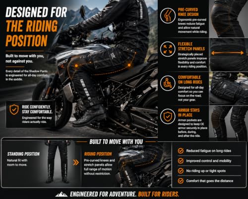 BTR BORN TO RACE Shadow Pant Motorcycle Overpant
