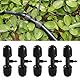 VooGenzek 10 Stücke Tee Anschluss, 3-Wege Barbed Garten Schlauch Verbinder, Bewässerung Connector für 13/16 mm bis 4/7 mm, Gartenbewässerung Wasser Divider für Garten, Rasen, Schwarz