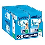 Andrex® FRESH & GO Hygiene Travel Toilet Wipes Odour Control Moist Toilet Tissue (20 packs x 12 sheets)