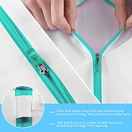 Image of GOGOODA Mesh Laundry Bags for Delicates Durable Protective Wash Bags | Bra Wash Bag Travel Storage Bags for Intimates Lingerie, 4PCS (6.5 * 8in)