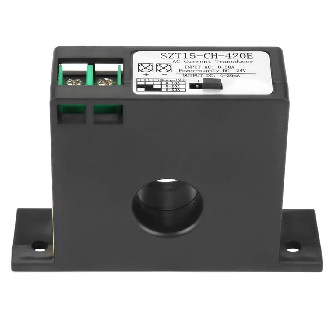Jnchdghwa Black For Automatic Control Systems Ac Current Sensor Transmitter 4-20Ma Szt15-Ch-420E Ac Current Converter