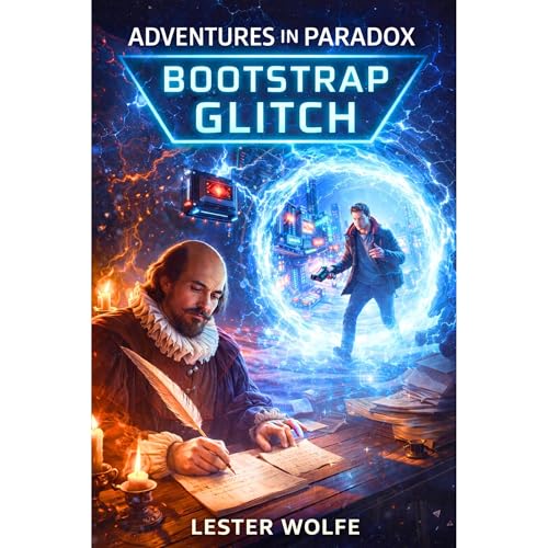 ADVENTURES IN PARADOX - Bootstrap Glitch Audiolibro Por Lester Wolfe arte de portada