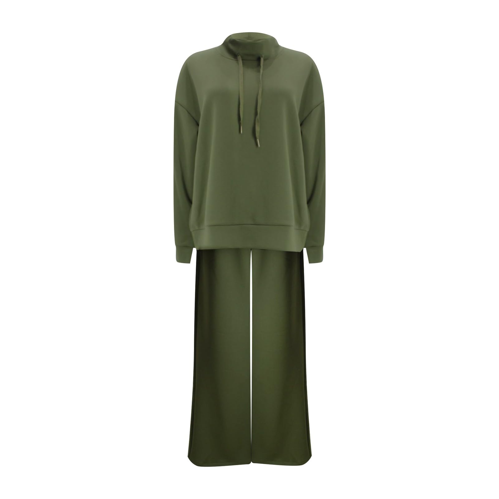 Tuta da jogging da donna, set da 2 pezzi, abbigliamento da corsa, autunno/inverno, felpa con cappuccio e pantaloni sportivi con tasche e coulisse, tinta unita, elasticizzata, per sport all'aria aperta