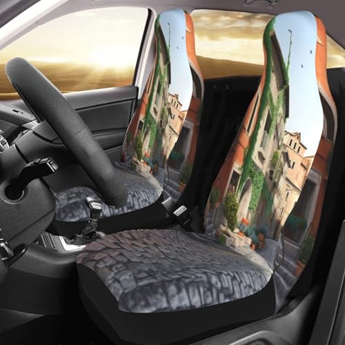 Housse de siège avant de voiture respirante et imperméable Street of Italy x2