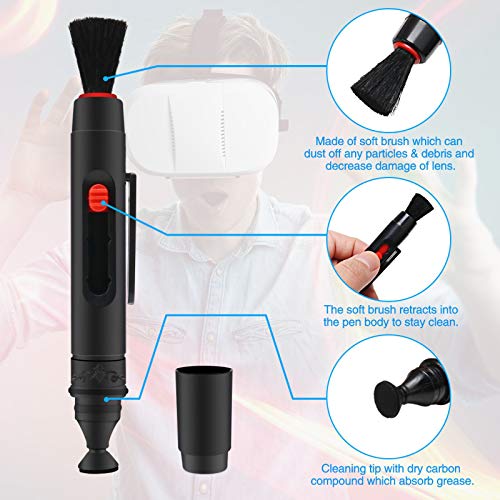 Cosoos Lens Cleaning Pen Compatible With Oculus Quest 2, Quest, Rift S, Htc Vive, Ps4 Vr Headset, Drone, Cameras, Optical Lens, Lens Cleaning Kit, Dust & Fingerprint Cleaning Tool #TOP1