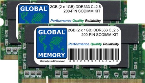 Mémoire RAM PC2700 DDR 333MHz 2Go kit de mise à niveau PowerBook G4 200-PIN