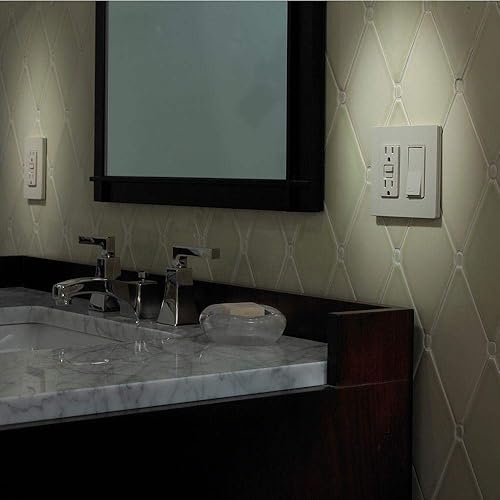 Vista 3 de Lutron MAIN-22200 interruptor de encendido/apagado, 2 unidades, color blanco, 15 amperes, un solo polo