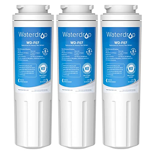 Comparison: Best Water Filters For Fridge 9 Waterdrop UKF8001 Refrigerator Water Filter 4, Replacement for Whirlpool® EDR4RXD1, EveryDrop® Filter 4, Maytag® UKF8001AXX-750, UKF8001AXX-200, 46-9006, Puriclean II, WD-F07, 3 Filters