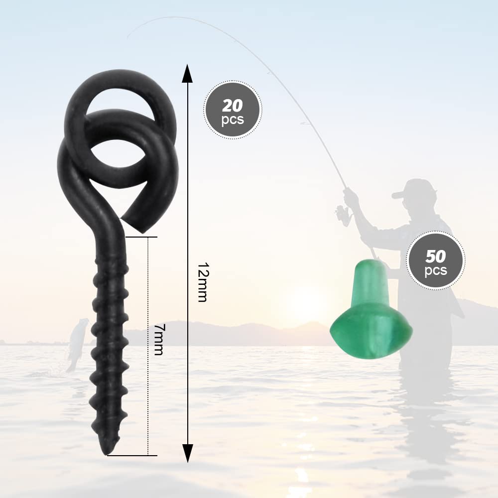 BOUCHON D'HAMEÇON DE Pêche, 2 Pièces, Perles D'arrêt D'appât, Plate