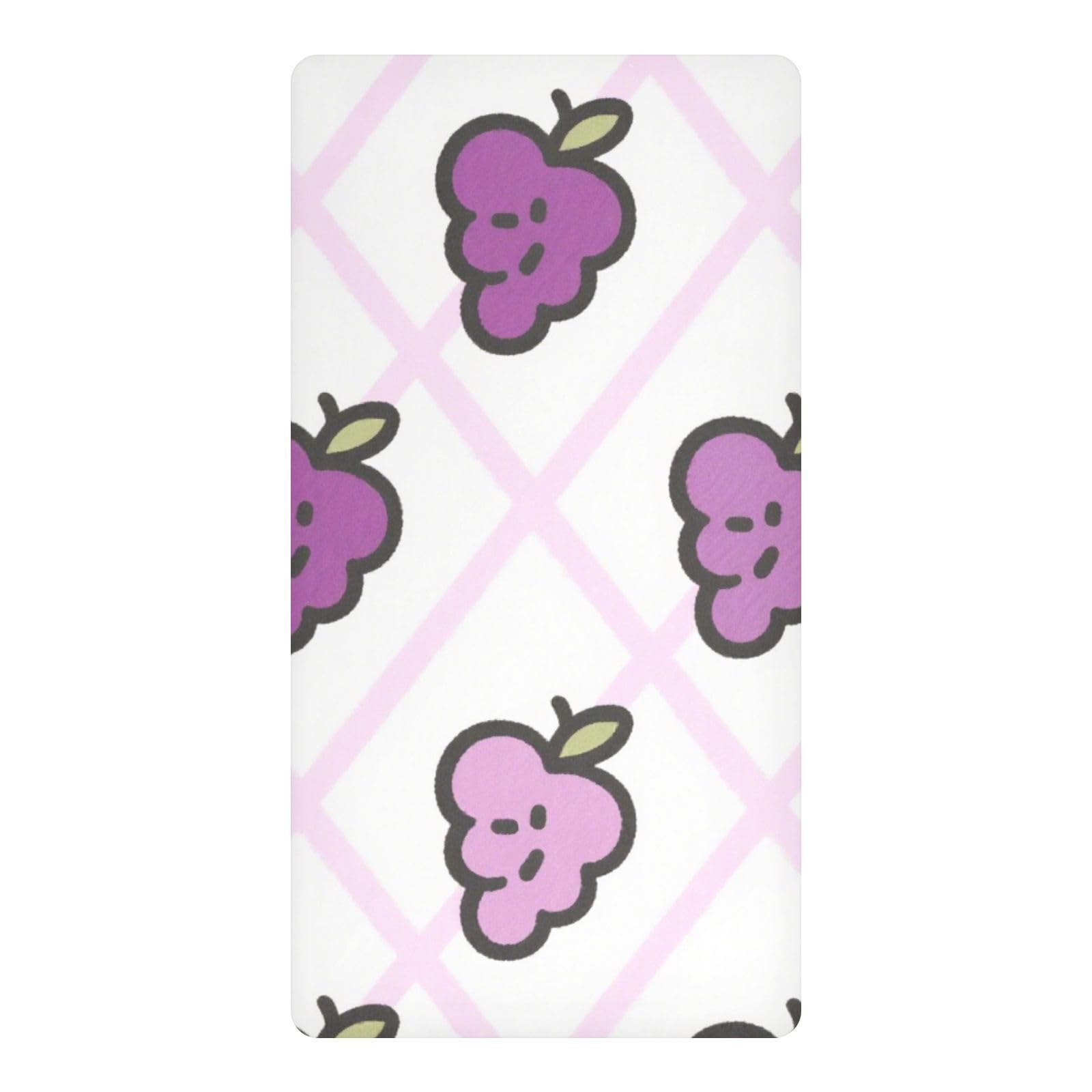 Alèse imperméable lit bébé violette à rayures haut de gamme 132x71