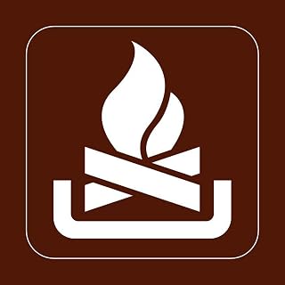 Lilyanaen New Metal Sign Aluminum Sign Camp Fires Recreation Parks Forestry Camping for Outdoor & Indoor 12" x 8"