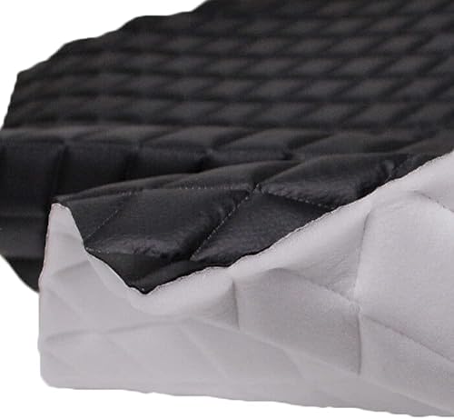 Miniatura 6 de Tela de espuma acolchada de vinilo, hilo de varios patrones, material de piel sintética, tapicería para muebles, cabeceros de muebles, tela interior