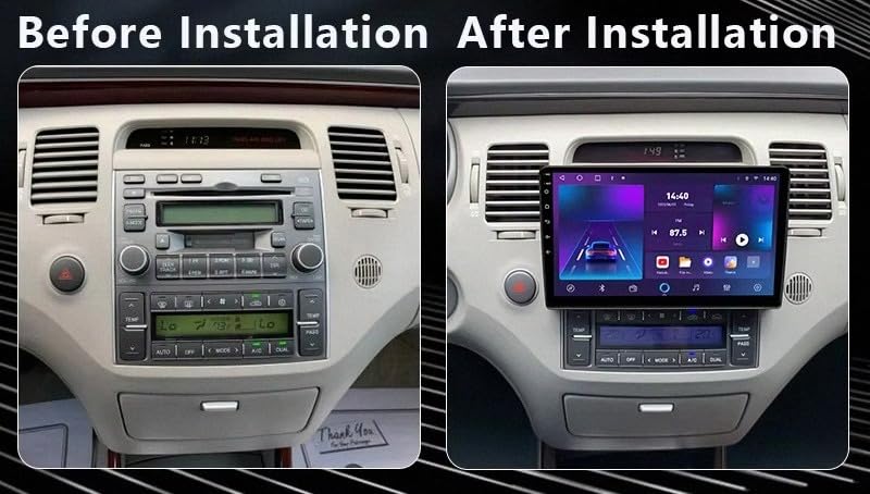 Radio 2 DIN de 4G+64G para Hyundai Azera 2006-2010 con pantalla Carplay y receptor FM 2