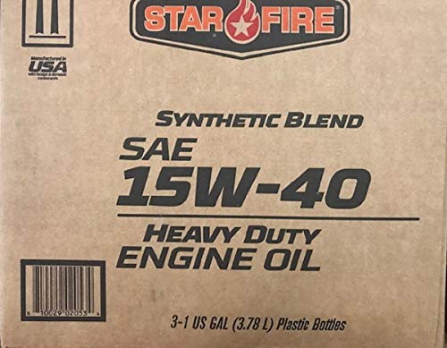 Lubricante para motor Star Fire Syn Blend 15W40 3 galones
