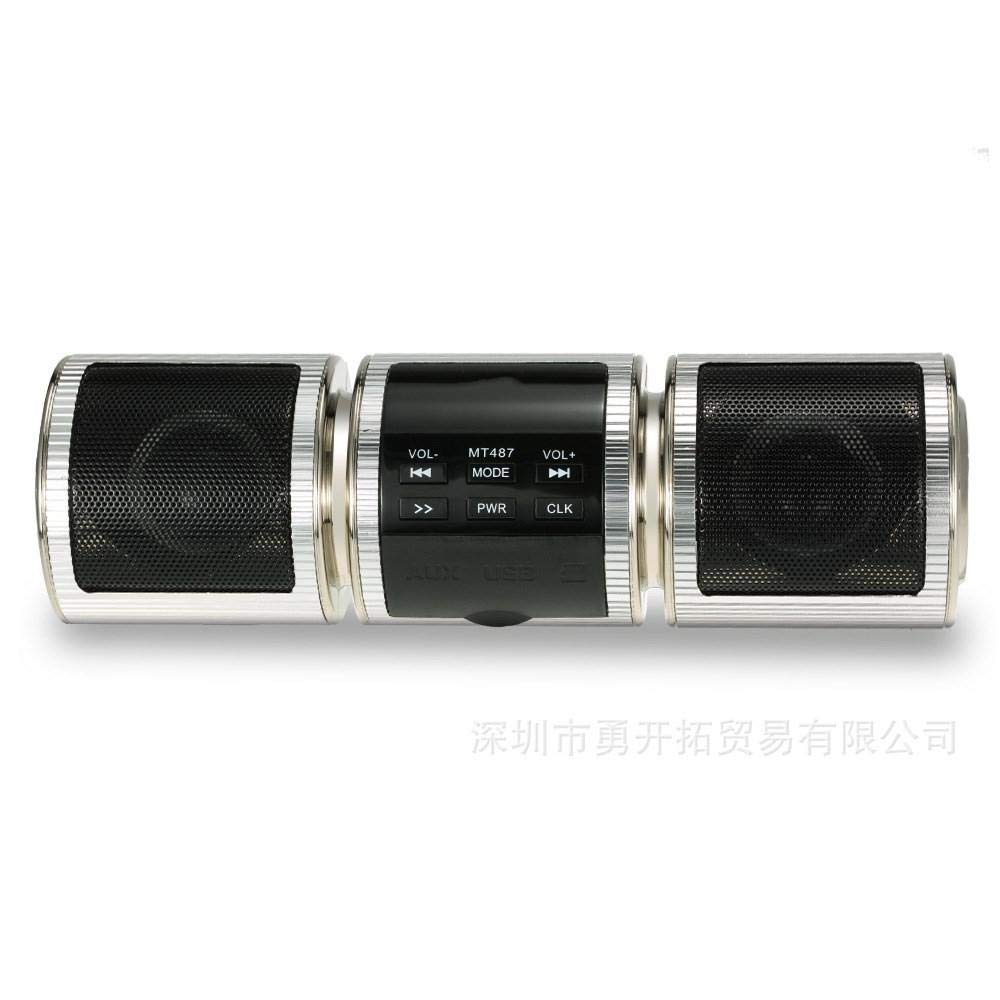 Enceinte Bluetooth Enceinte Bluetooth Portable Mini Enceinte Bluetooth Portablehaut-Parleur De Moto Bluetooth V2.1 + EDR Lecteur Audio Étanche Moto Haut-Parleur Stéréo Moto FM Radio Aux USB TF Lecteu