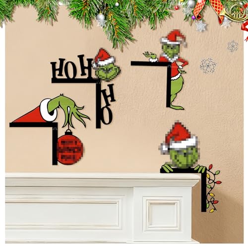 4 Stück Weihnachtsdeko Türrahmen,Weihnachtsdekoration,Türrahmen...