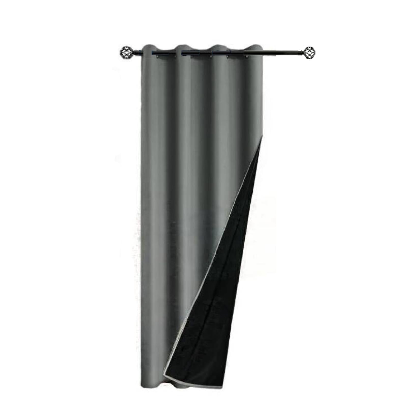 Rideaux occultants gris foncé pour salon et chambre, créez une ambiance cosy à la maison