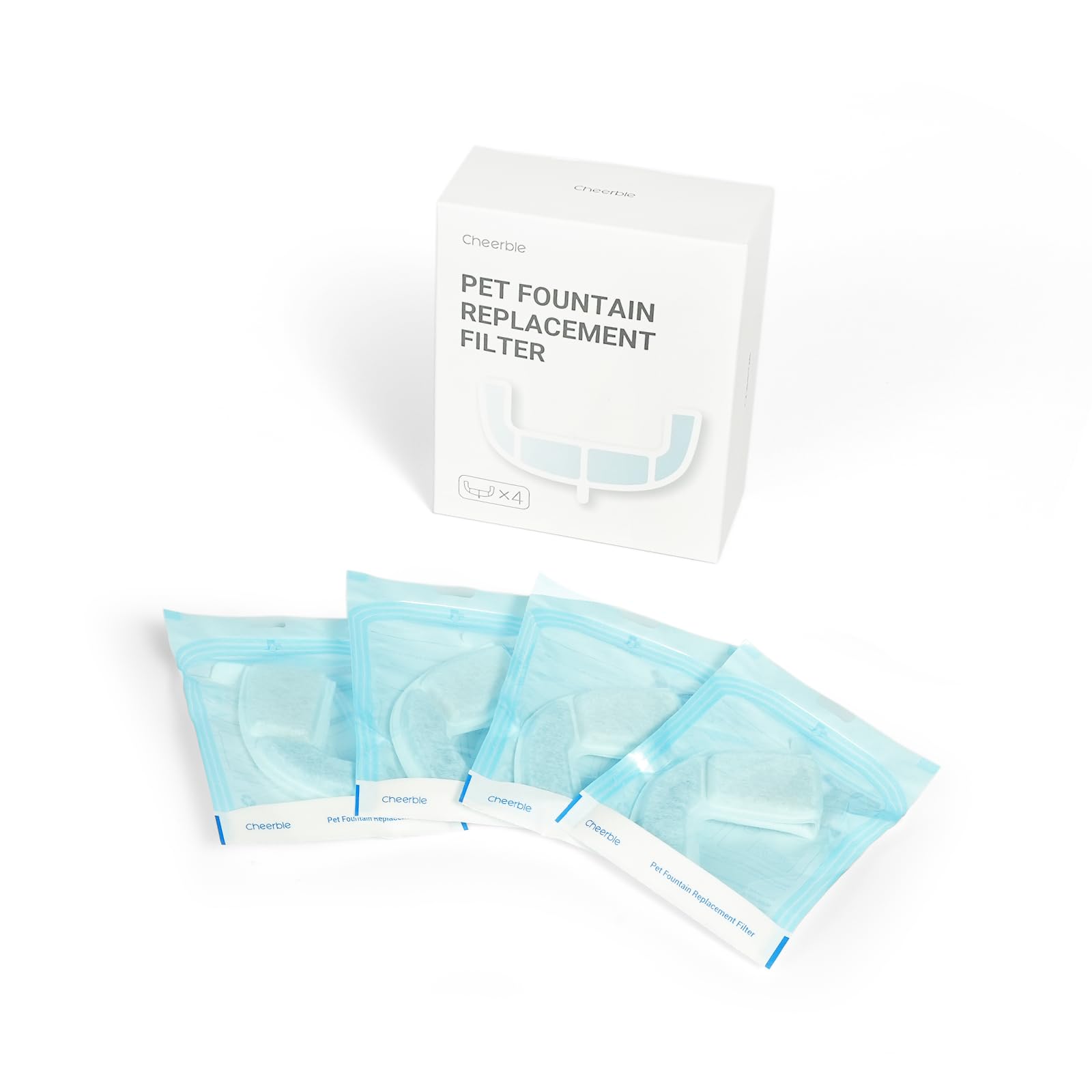 新品•未使用】Cheerble猫自動給水器 ポンプレス＋正規品フィルター4枚 