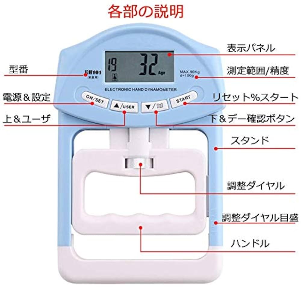 握力計 Amazon | TOEI LIGHT(トーエイライト) 握力計グリップA 日本製