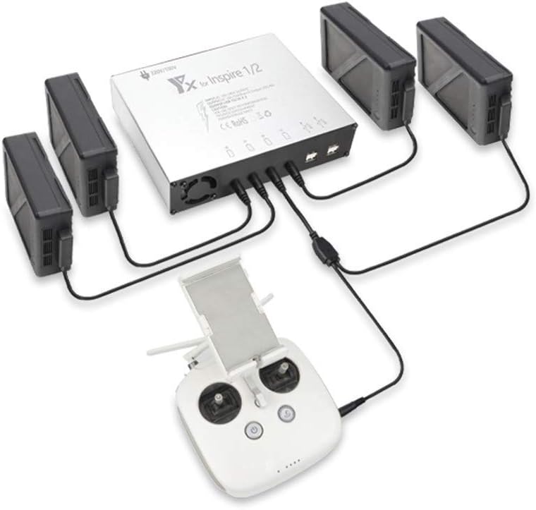 8 in 1 Rapid Parallel Balance Battery Charger for DJI Inspire 2 Simultaneously Charge 4 Batteries and 1 Remote Controller