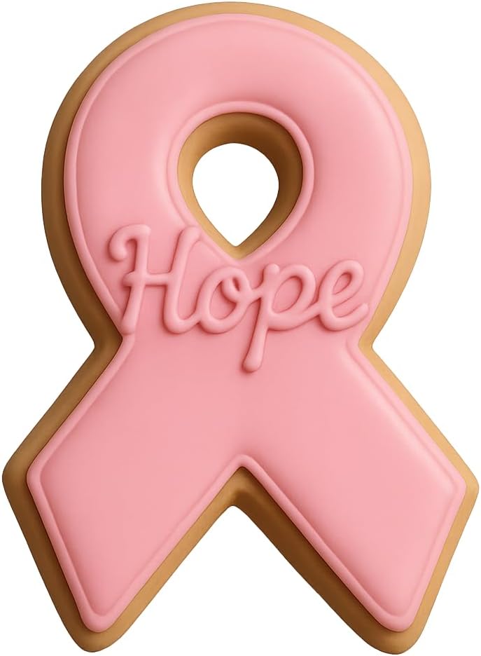 Pink Awareness Ribbon Cookie Cutter - 4.5x2.75 Inches, Perfect for Fundraisers and Charity Events - Image 4
