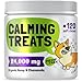 Calming Hemp Treats For Dogs - Made in USA with Organic Hemp - Dog Anxiety Relief - Natural Separation Aid - Helps with Barking, Chewing, Thunder, Fireworks, Aggressive behavior - 120 Soft Chews
