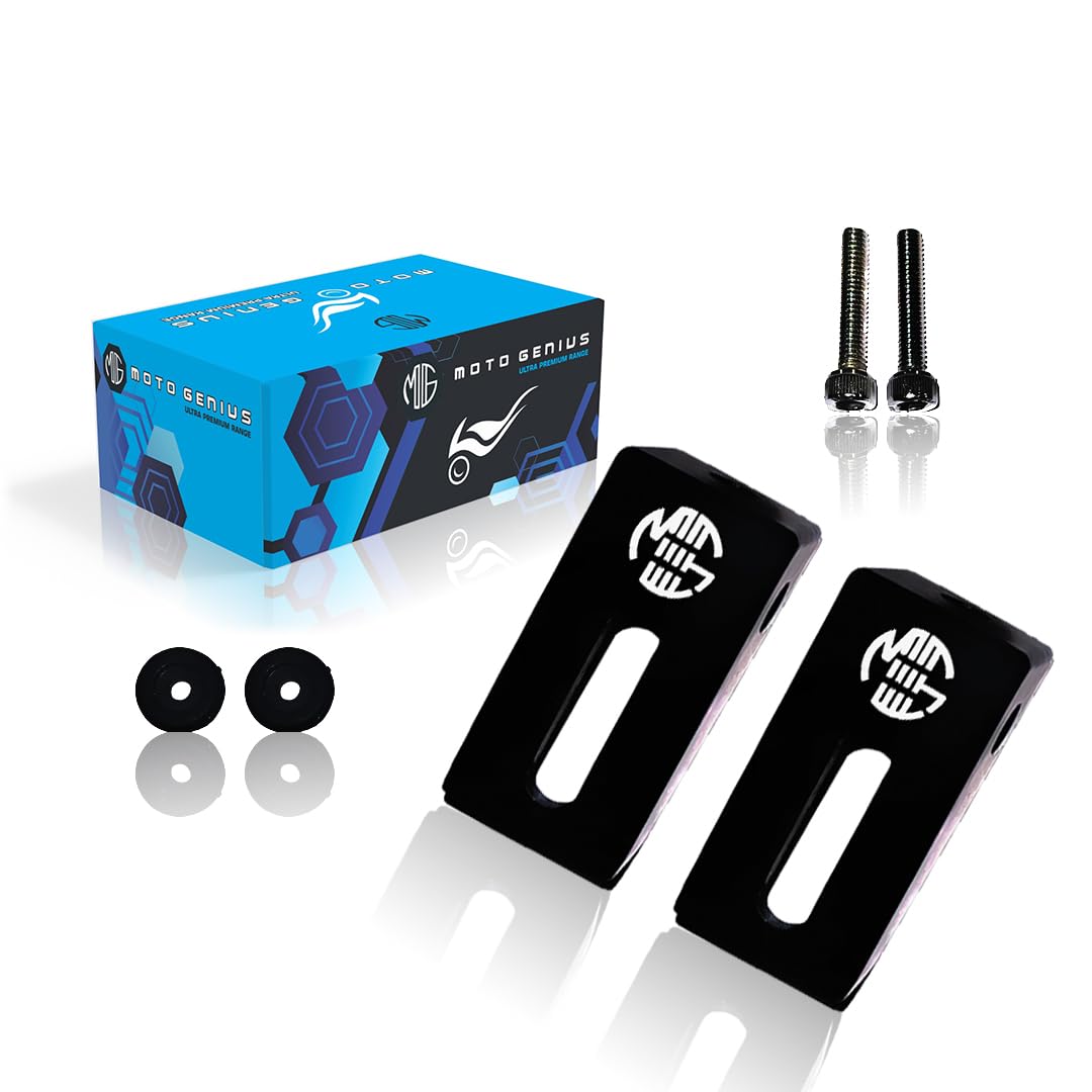 MOTO GENIUS Universal Fog Light Clamp for All Bikes | Durable Handlebar Mounting Solution (Pack of 2) 60MM