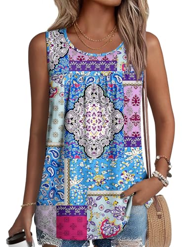 NORACORA Womens Summer Tank Tops Sleeveless T Shirt...