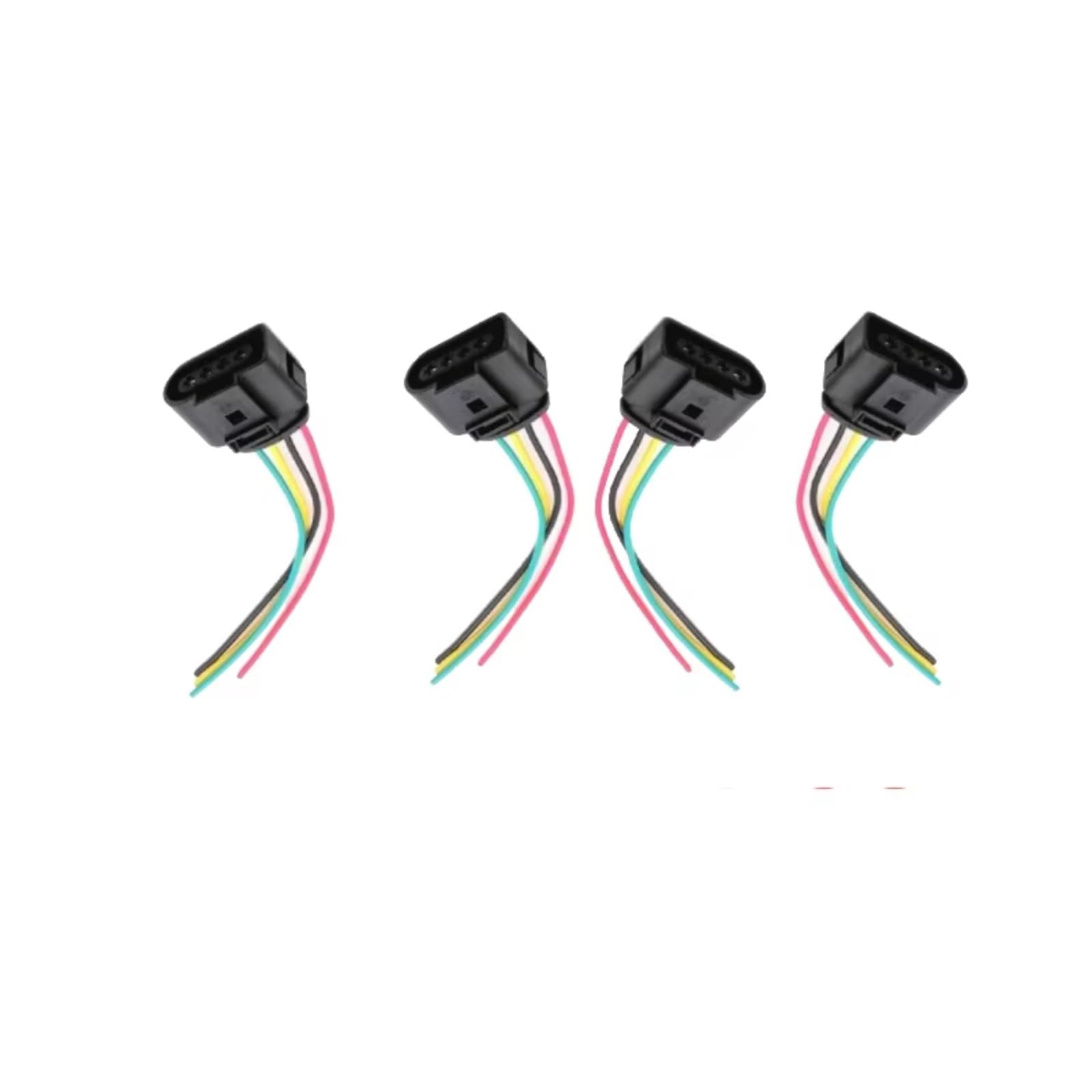 Kfz-Stecker für VW Jetta, Golf, GTI 1.8T 2001 2002 2003 2004 2005 Motorzündspulenstecker 1J0973724 (4 Stück)