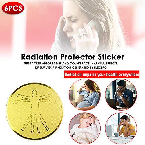 image for 6Pcs Anti-Radiation Protector Sticker, Sinstar EMF Protection Mobile P