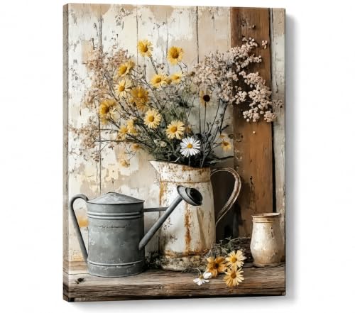 Rustic Wildflower Farmhouse Poster