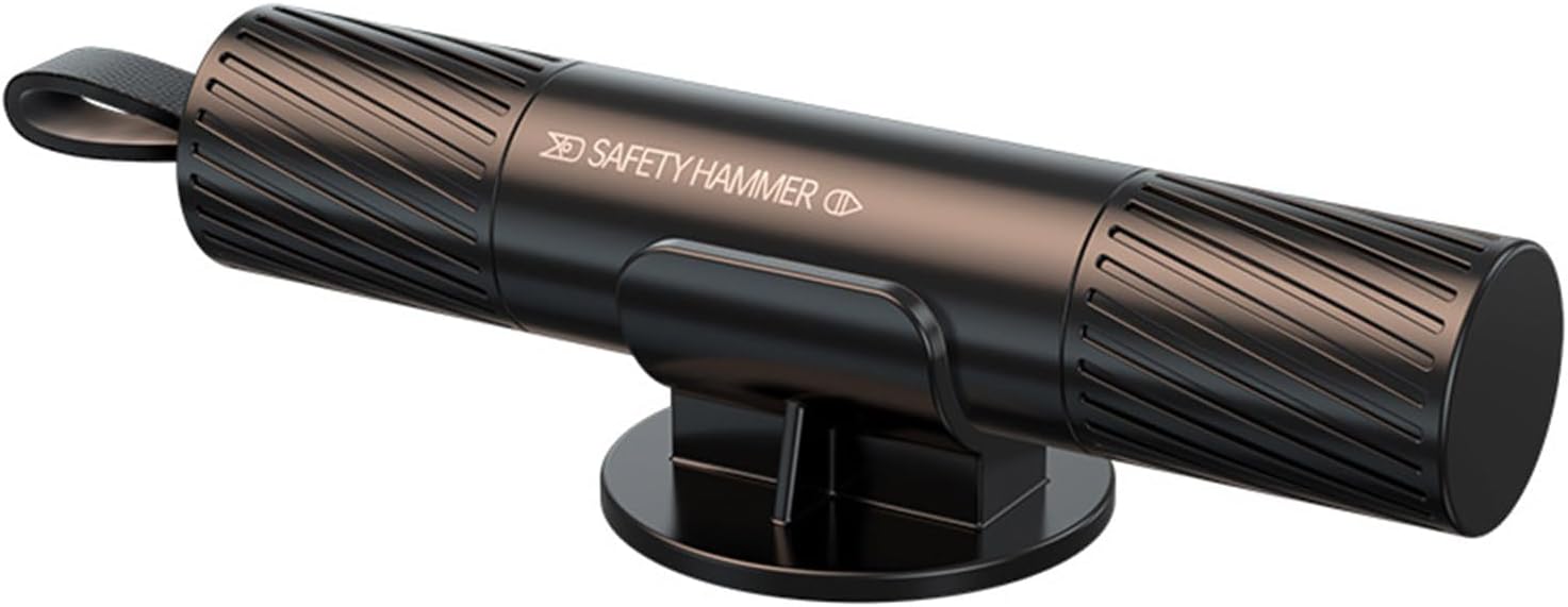 Vehicle Safety Escape Hammer – Equipped with Window Smasher & Seatbelt Cutter, Life-Saving Tool for Emergencies,Black