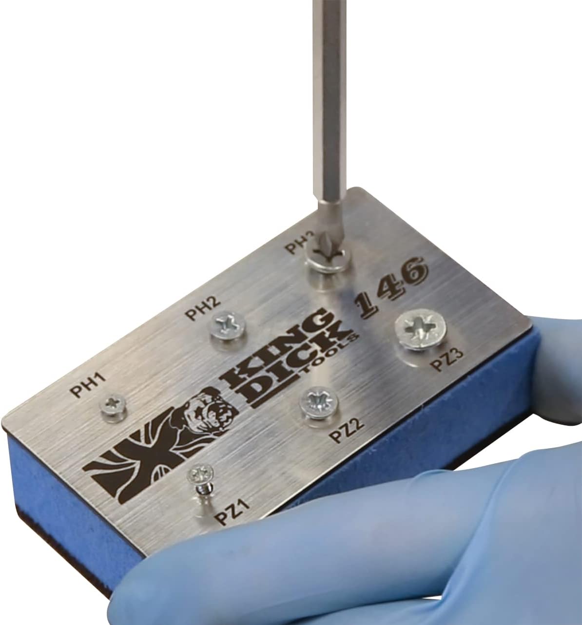 King Dick 1-for-6 Screwdriver Insulated PZ1, PZ2, PZ3 & PH1, PH2, PH3 (INS14610)