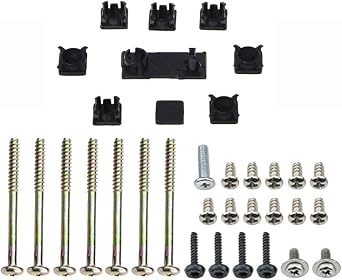 Replacement Console Screws with Rubber Foot Cover Set for PS2 PS3 Slim 2000 3000 4000 70000 Console Screw Kit Repair Parts AB