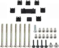 Conjunto de Parafusos de Substituição para Console com Capa de Borracha para Ps2 Ps3 Slim 2000 3000 4000 70000 - Kit de Peças de Reparo (Ab)