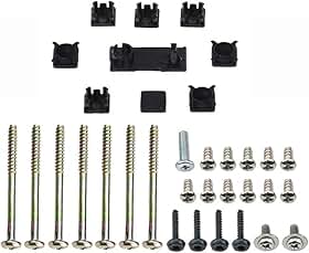 Conjunto de Parafusos de Substituição para Console com Capa de Borracha para Ps2 Ps3 Slim 2000 3000 4000 70000 - Kit de Peças de Reparo (Ab)