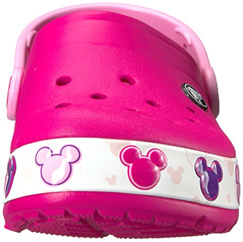 Sandália Crocs Lights Mickey Kids, Criança Unissex, Candy Rosa, 34