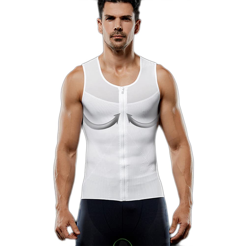 Gynecomastia Pecho Binder Hombres Fajas Moldeadora Alta Elasticidad para Comprimir Pecho Abdomen y Cintura