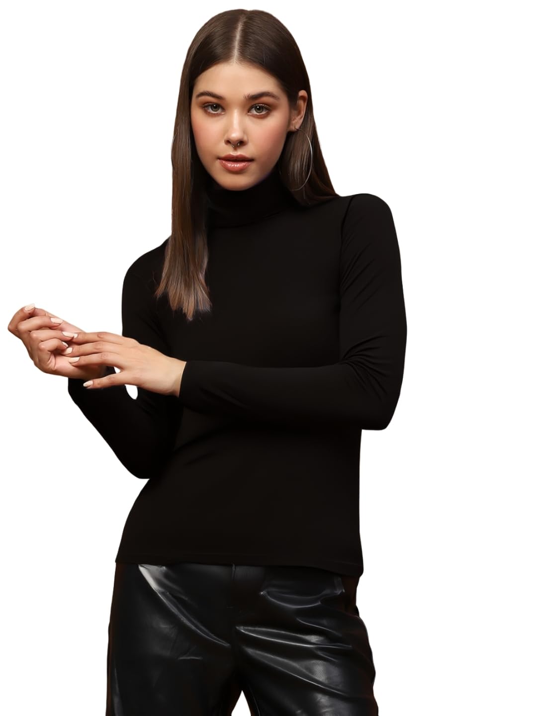 sera classics High-Neck Minimal & Timeless Fitted Top-picture-39