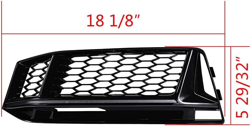 Astra Depot Replacement for Front Lower Bumper Glossy Black Mesh Grille OE 2016-2018 AudiS4 B9 A4 Quattro S-line Pre-LCI - Image 3