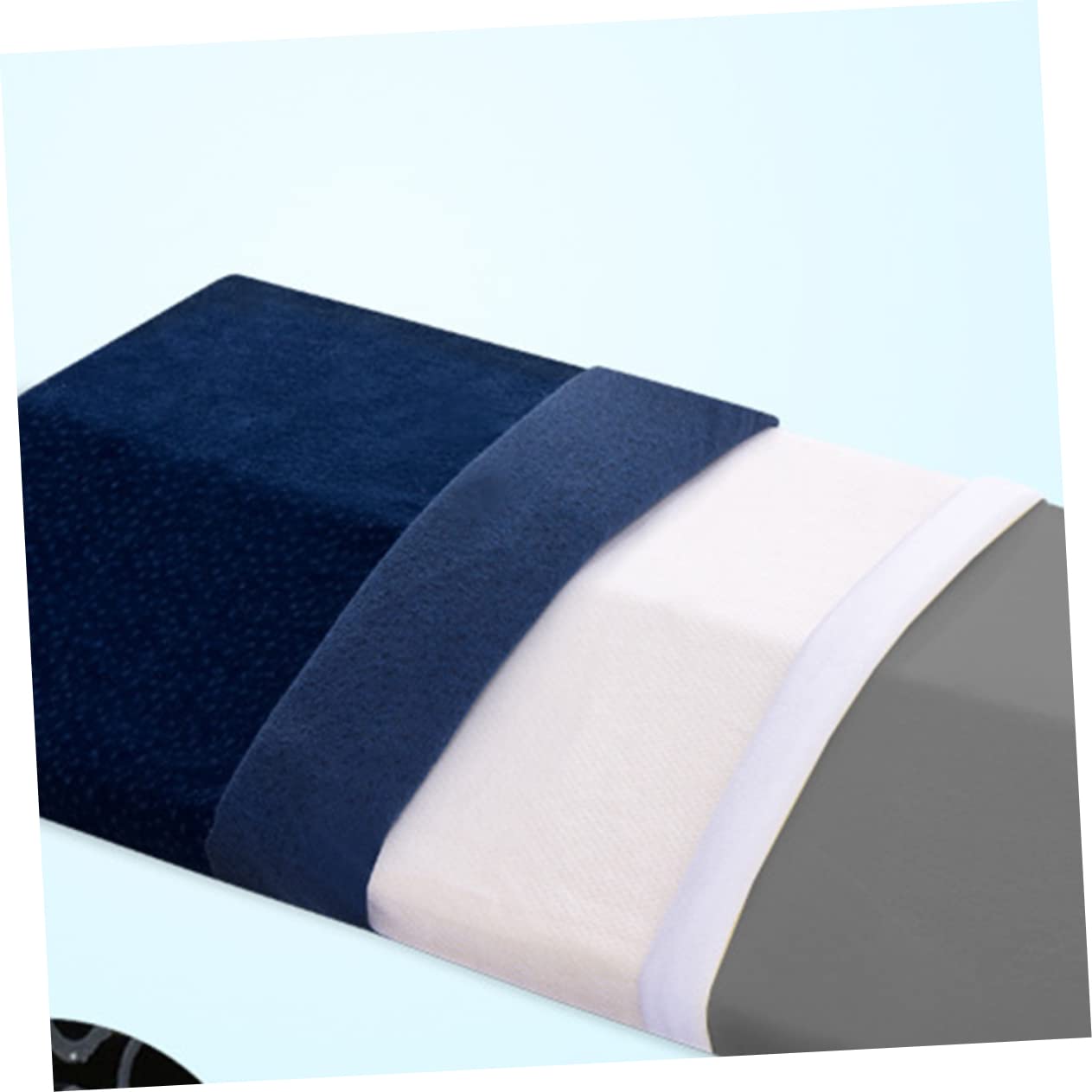 Sosoport 1Pc Lumbar Pillow for Pregnant Women Memory Cotton Waist Support Cushion Navy Charcoal Style for Home Office Comfortable Sleeping